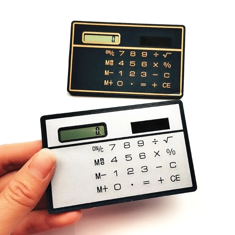 Small Basic Standard Calculator Solar Powered Calculator with 8 Digit Clearly Display and Sensitive Button for Business D5QC