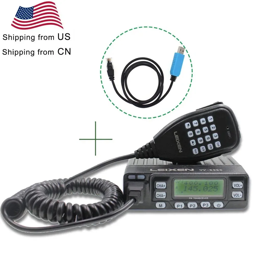 LEIXEN VV-898S 25W Dual band 144/430MHz Mobile Transceive Amateur VV898S Ham Radio Two Way Radio