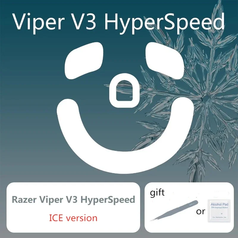 Replacement Mouse Skates For Razer Viper V3 HyperSpeed ICE Version Enhanced Brake Control Speed Mouse Feet