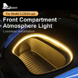 Front Trunk Light For Model 3 Highland 2024-Up Bright LED Silicone Light Yellow White Proposal Decor Accessories