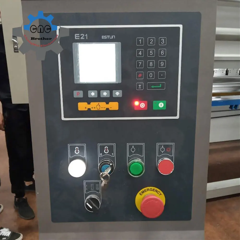 Estun E21 Hydraulic Bending Machine Controller, Bending Machine  Support Single-Step/Multi-Step Programming Manual Axis Shift