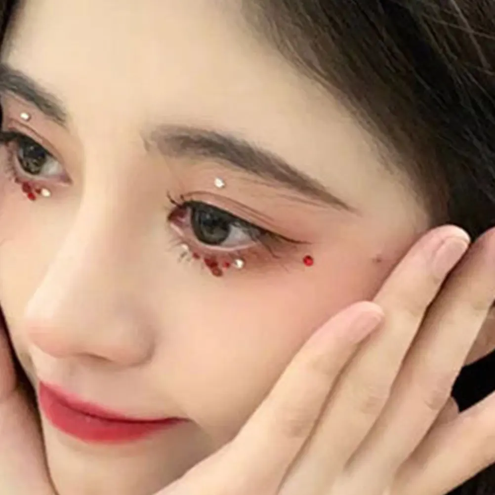 

6 Sheets Stick on Gems for Face Elegant Acrylic Rhinestones Eye Jewelry Decorations Birthday Anniversary Gift for Women