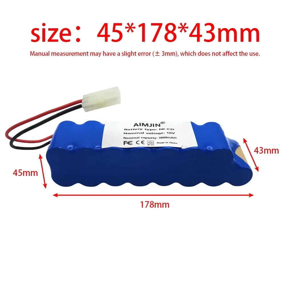 Roza Cinnie- for-Rowenta 18V Ni-CD Battery Pack 3000mAh Vacuum Cleaner RH8771 Tefal Cyclone Extreme Vacuum Cleaner Battery P102