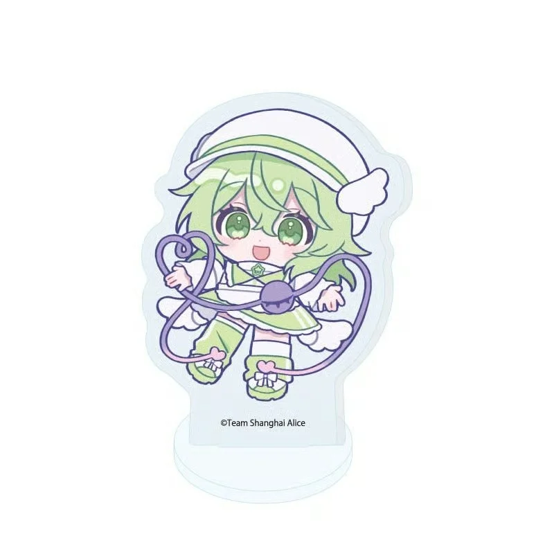 Anime Touhou Project Satori Komeiji Angel Ver Q-Style Acrylic Stand Model Plate Keychains Desktop Ornament
