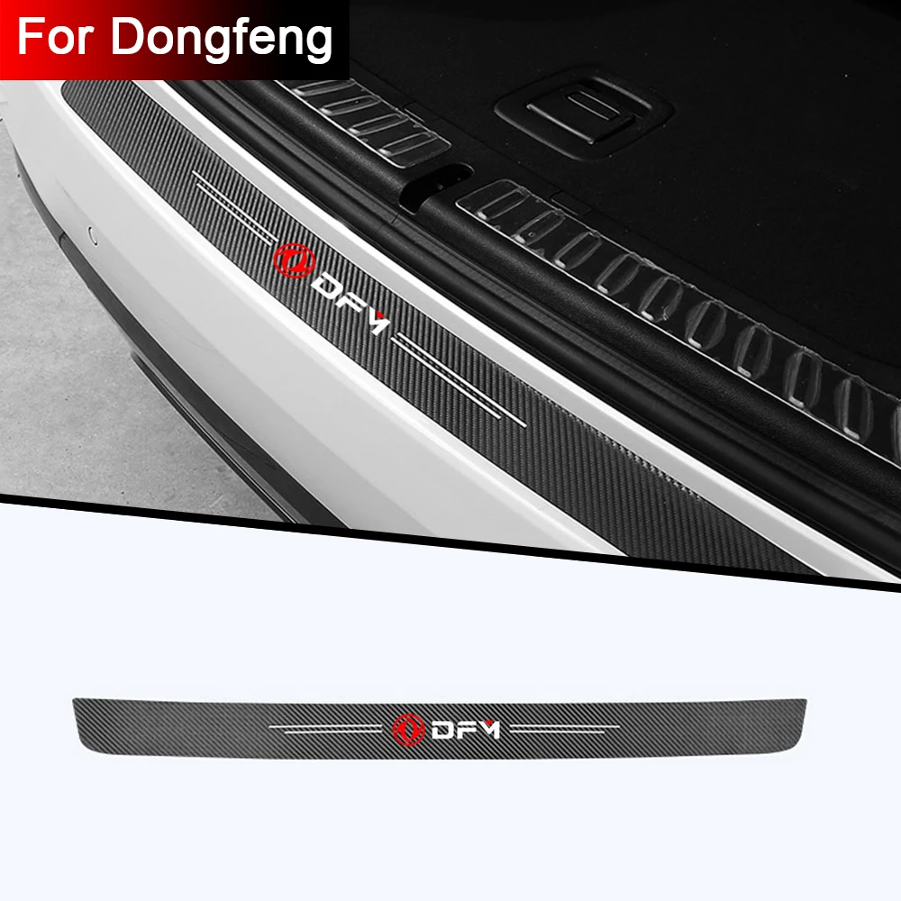 1pc car sticker carbon fiber car trunk bumper decoration modified For Dongfeng P16 Palazzo Dart Auto Accessories