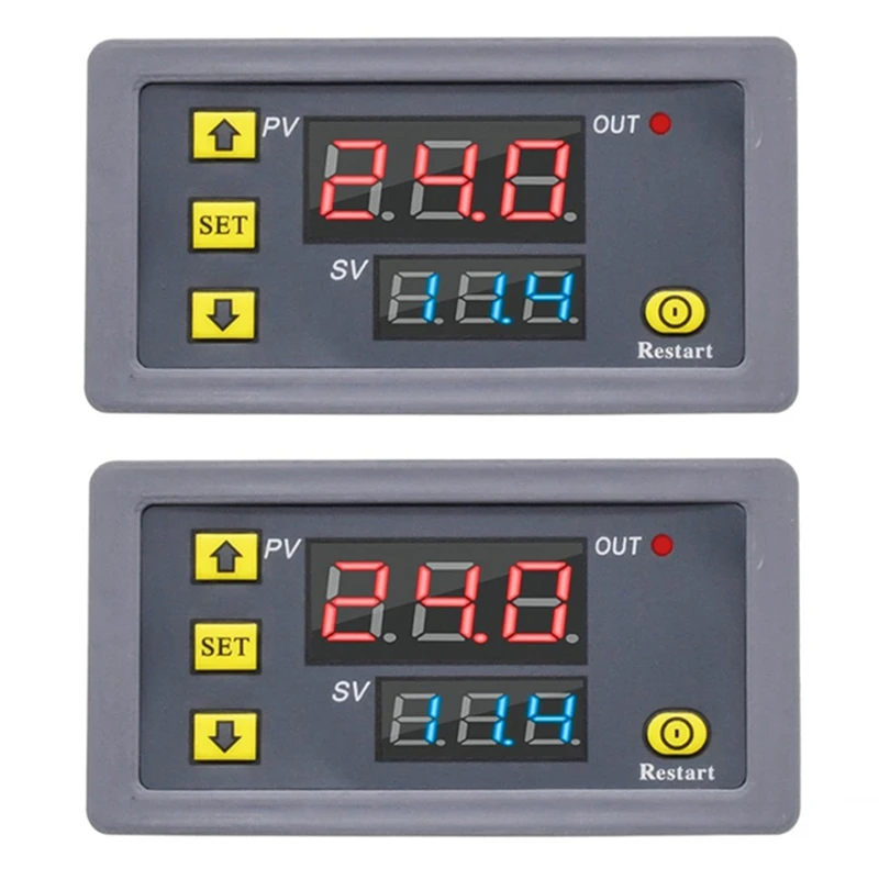 

ABGZ-2X Digital Time Delay Relay LED Display Cycle Timer Control Switch Adjustable Timing Relay Time Delay Switch AC110-220V