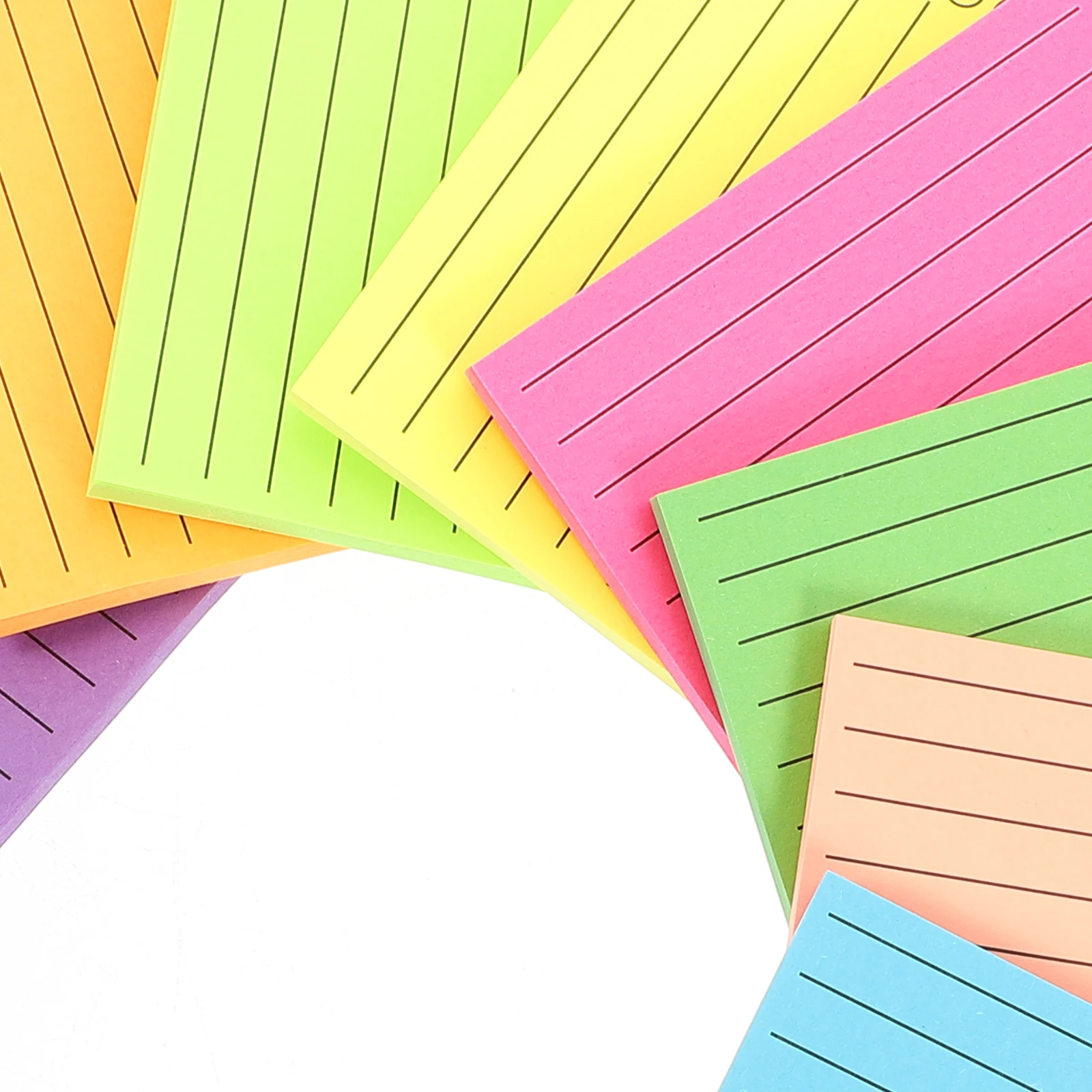 9pcs Multi-Function Portable Memo Pads Colorful Stickers Long Lasting Adhesive Compact Message Pads For Office