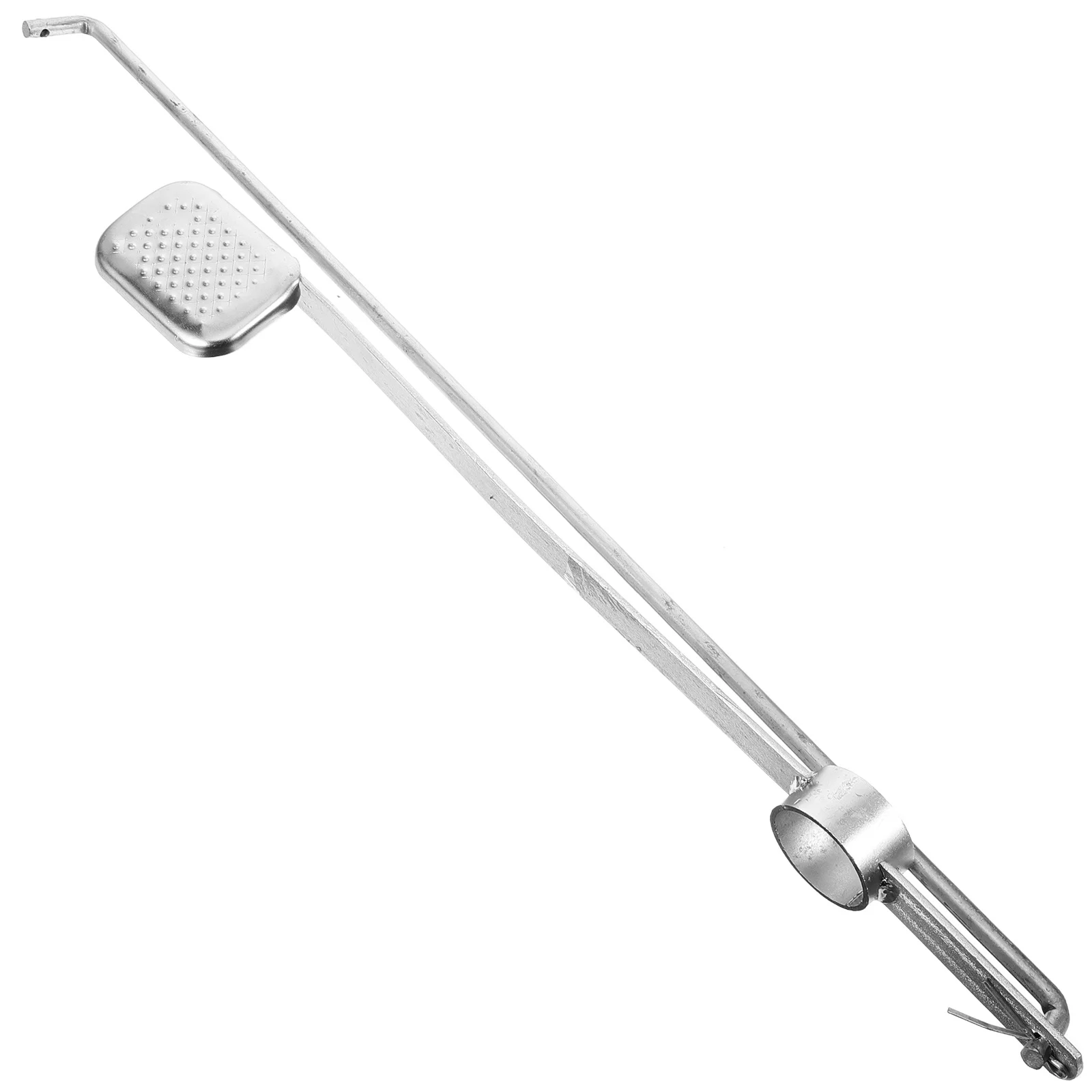 Metalen prullenbak met grote capaciteit, pedaal, buitenafvalbak, accessoire, zwaar uitgevoerd voetbediende mekanisme, eenvoudig te installeren