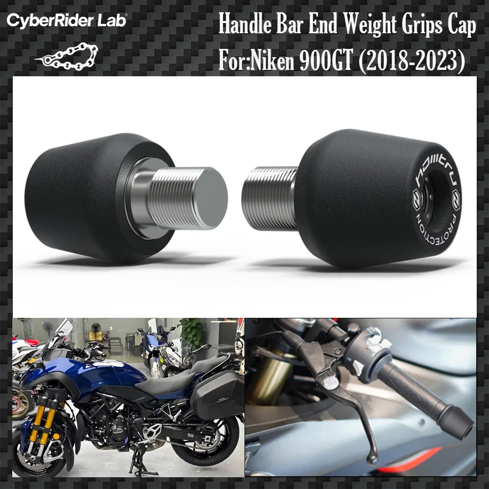 

For Yamaha Niken 900/GT 2018-2023 CNC Triple Wheel Bar End Caps - Steel Adventure No Tools Rider Gift Back to School​