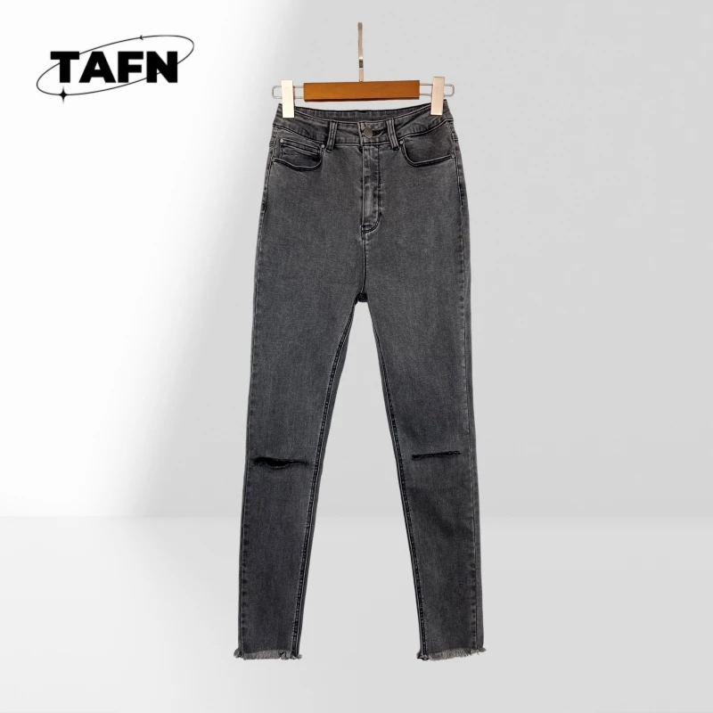 سراويل كاجوال رجال الأعمال الجميلة ذات الملمس المتقدم من الدنيم - احترافية ومريحة طوال اليوم AE1905 #1