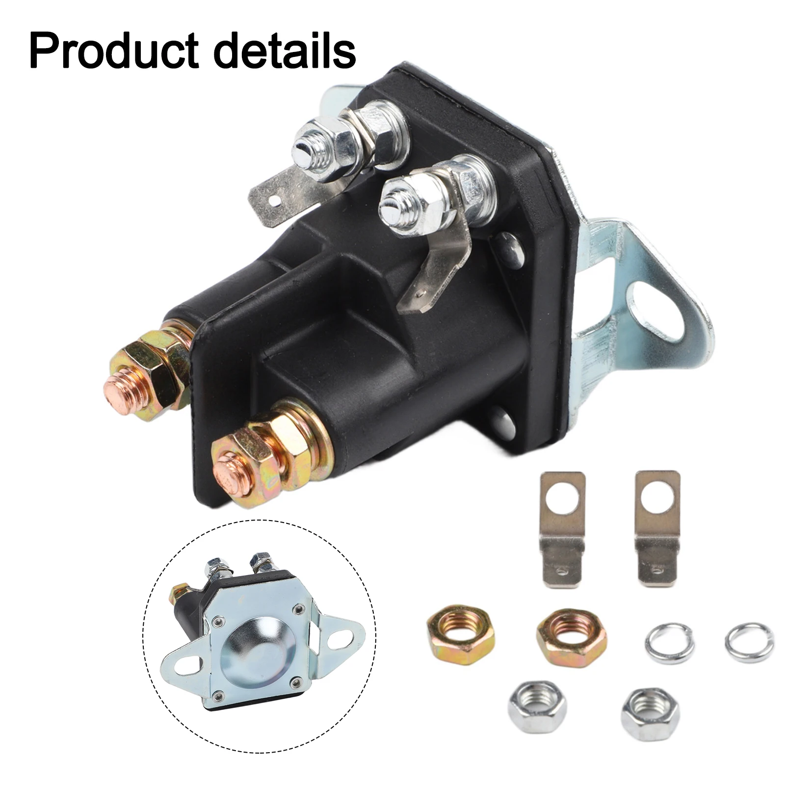 Power Tool Parts Solenoid Starter Relay Lawn Mower For Tecumseh 4 Connections Lawn And Yard, Garden Outdoor Living Applications