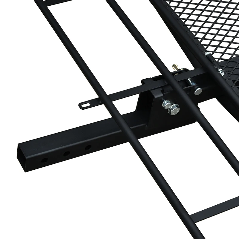 New Tube Bending Welding Process Folding Hitch-Mount Carrier Heavy Duty Cargo Luggage Rack Tow Spray Painted Trailer Made High