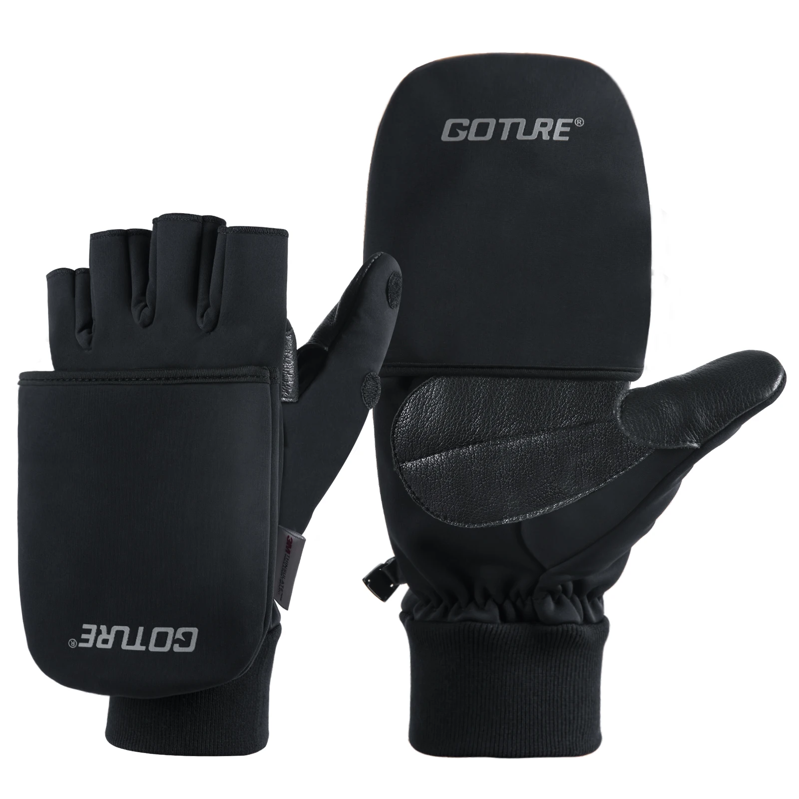 AliExpress Goture Winter Fishing Gloves Breathable Leather Half/ Full Finger Gloves Non-slip Waterproof for Cycling Running Accessories