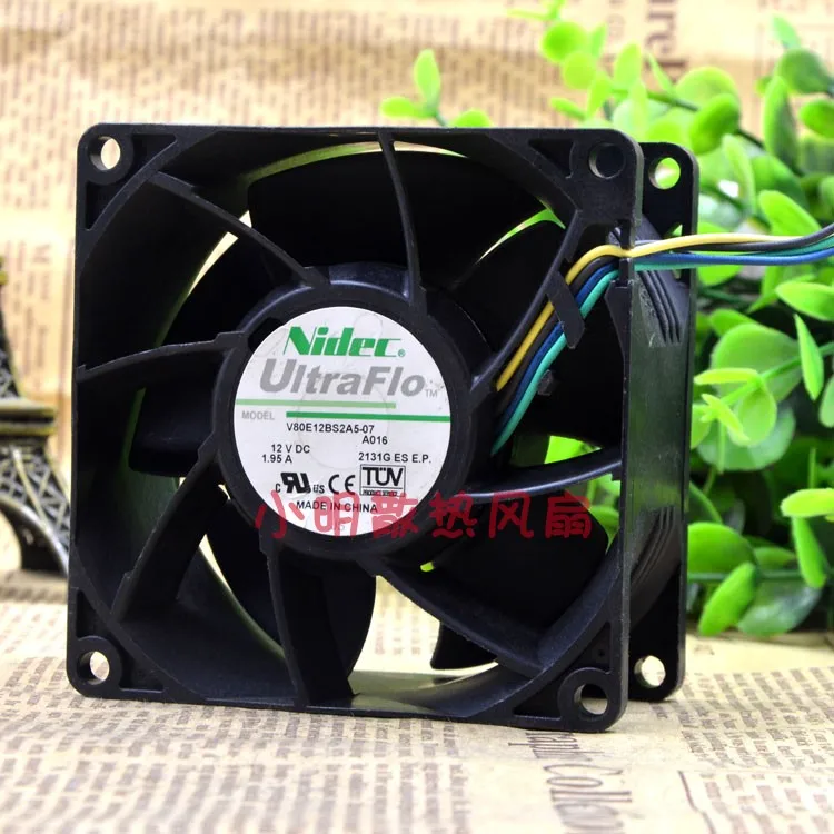 NEW ORIGINAL V80E12BS2A5-07 12V 1.95A 8038 80*80*38mm 8cm COOLING FAN