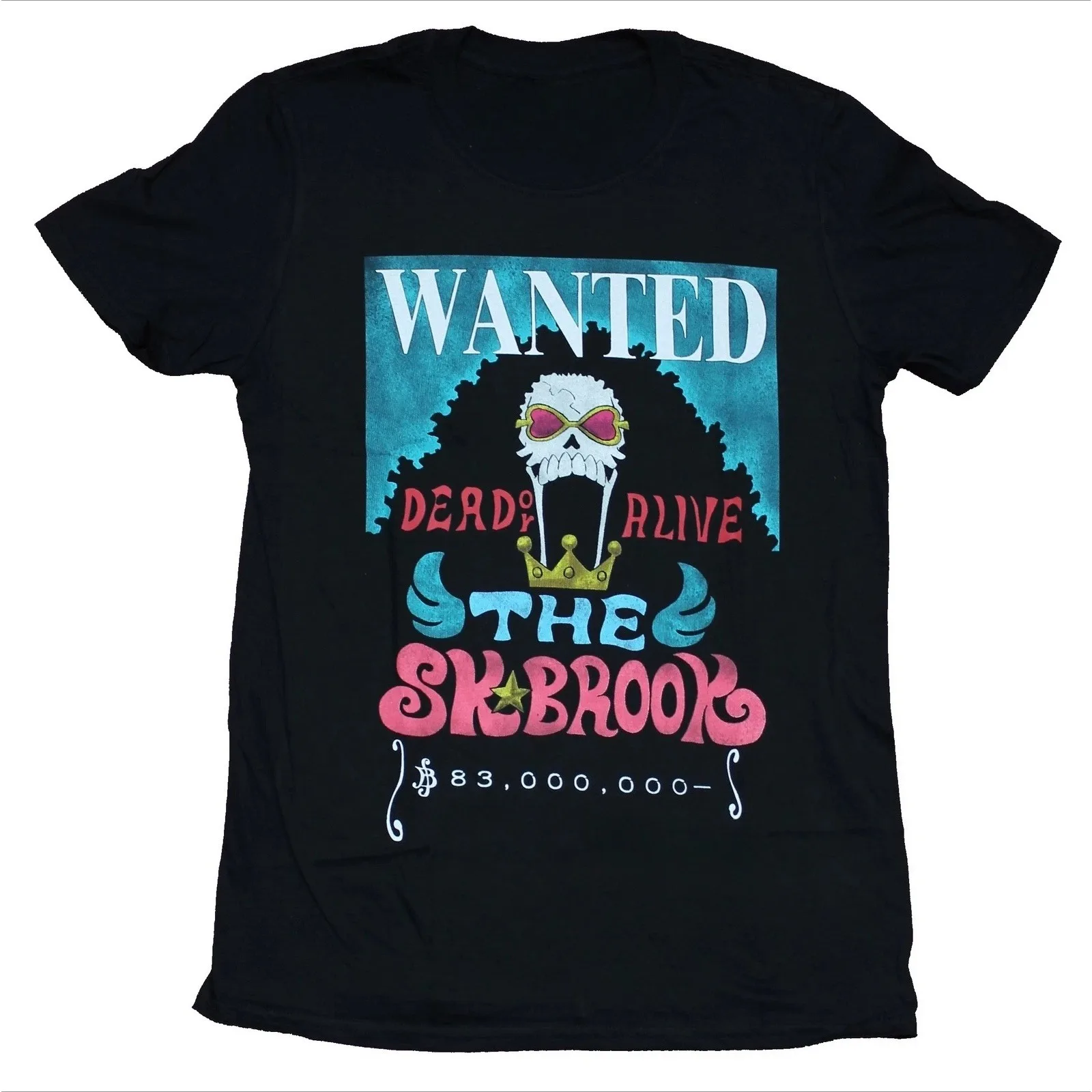 T-shirt une pièce pour hommes, col rond, manches courtes, avec image du poster Wanted Dead or Alive The SK Brook, offre spéciale d'été