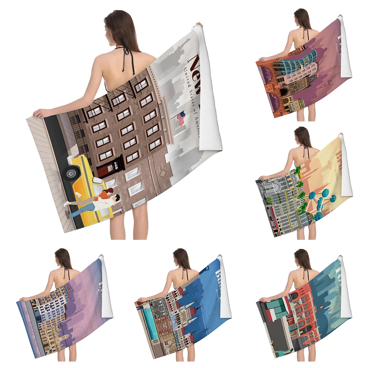 Home bath towels for the body towels bathroom quick drying microfiber beach towel man and women large sports towel