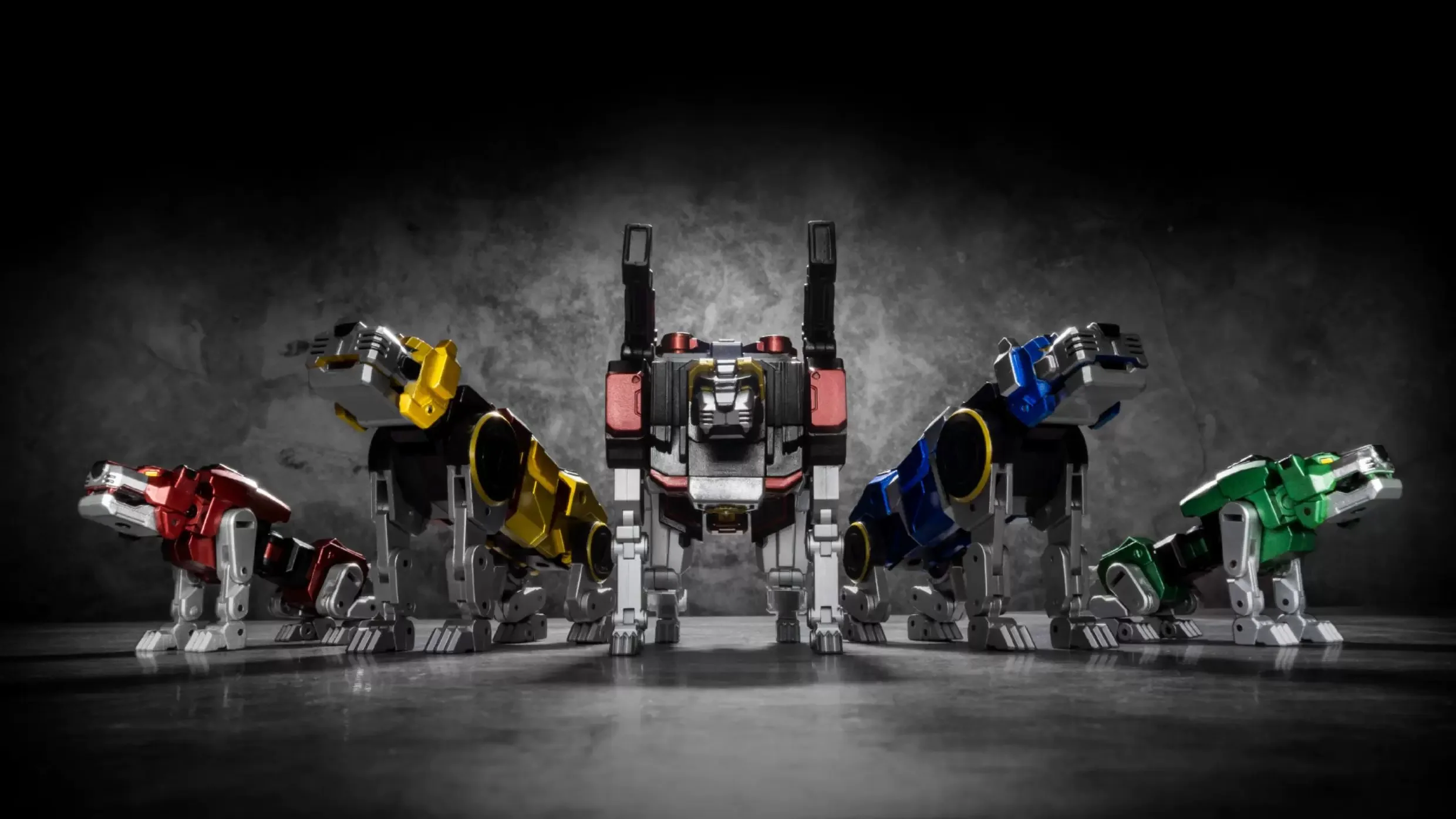 Transformatie Speelgoed MICRO COSMOS MC-01S ELVIS Voltron Metallochrome Verf Editie Oorlog God Action Figure Model Speelgoed geschenken