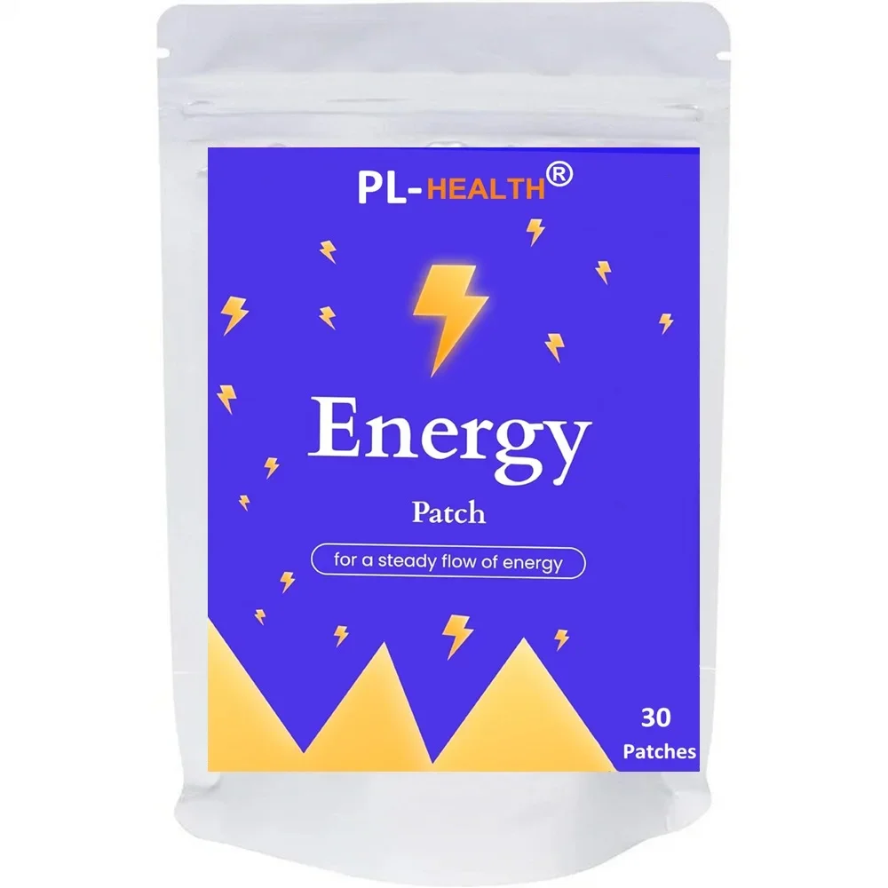 30 Patches Energy Transdermal Patches Supports Energy with B5 and B3 All Natural Vitamins & Mineral Patch