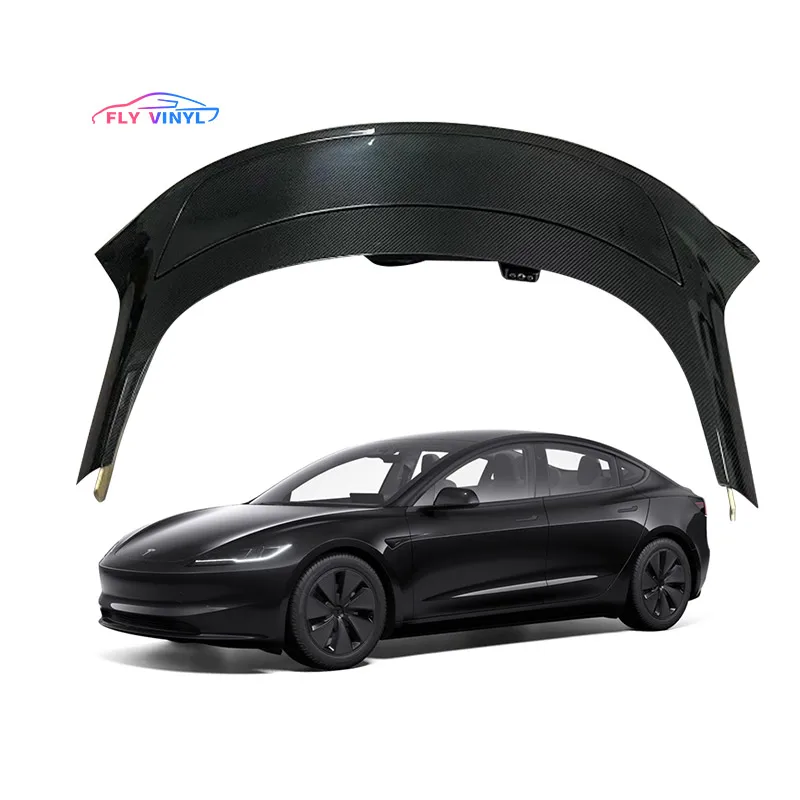 

Models 3 Y X S accessories Automatic True dry carbon fiber tail wing Car Matte Spoiler Universal teslas electric spoiler