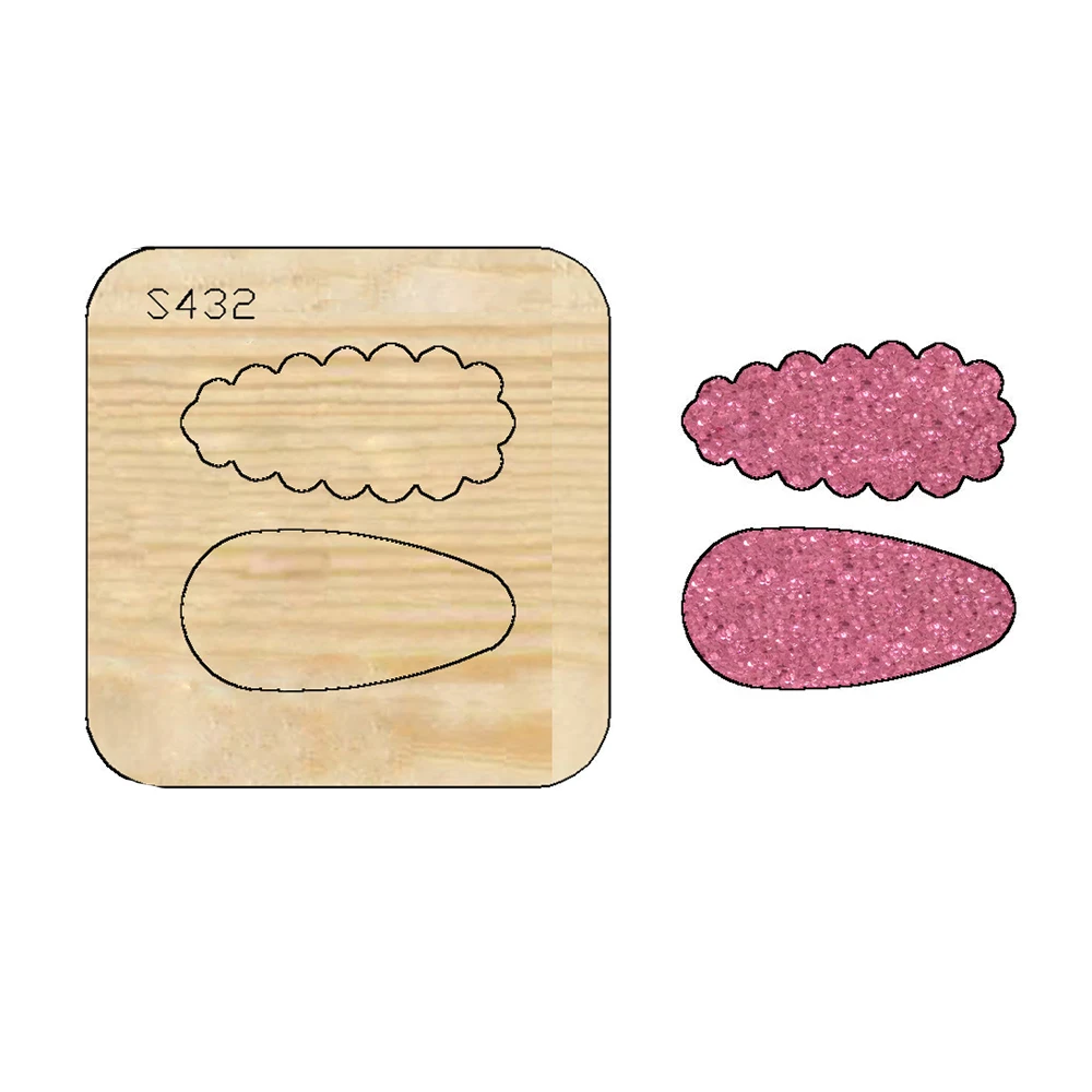 2022 New Hair Cards Decoration Cutting Dies Wooden Knife Die Compatible With Most Manual Die Cut Cutters