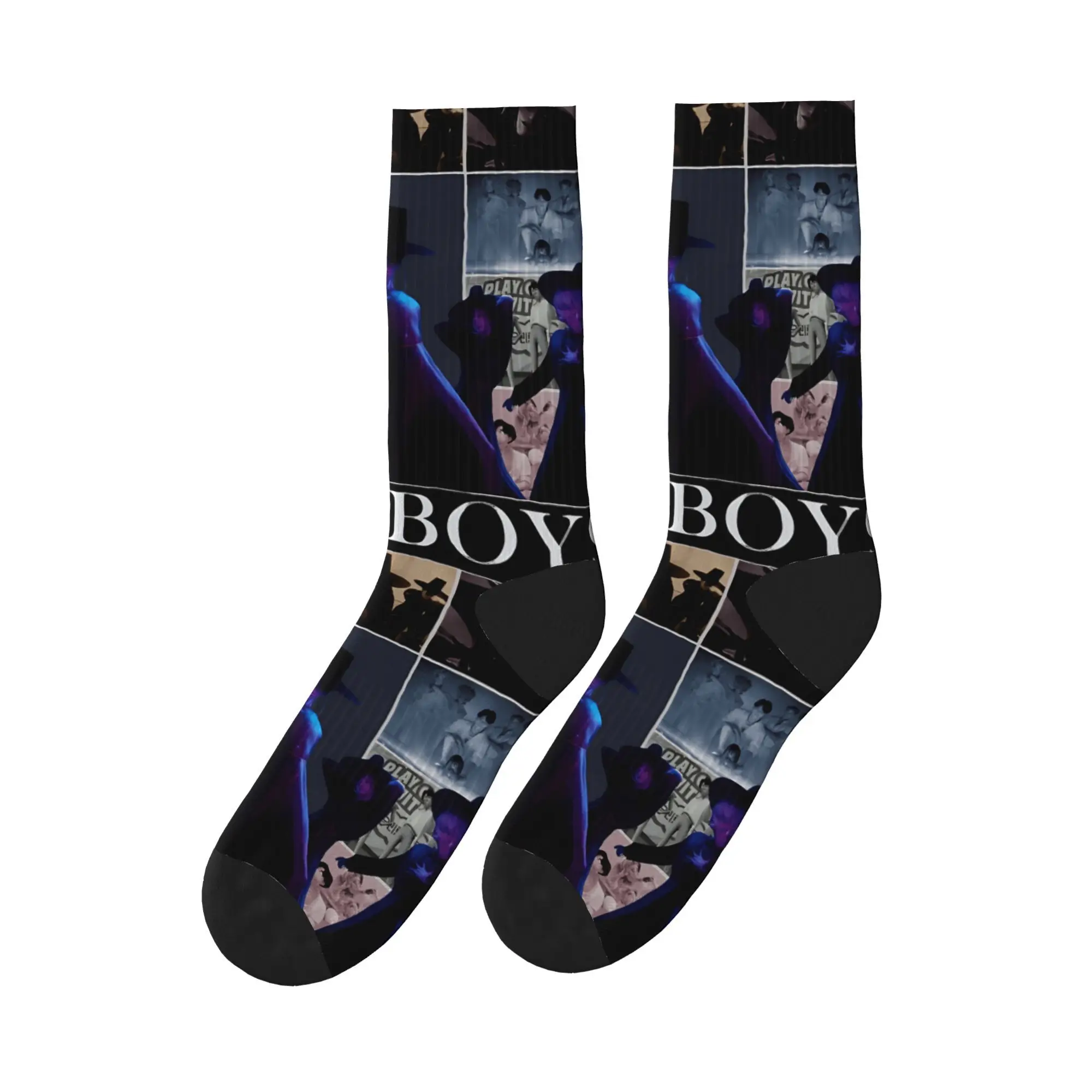 

Kpop Demon Hunters Saja Boys Huntrix Socks Custom Stockings Anti Bacterial Unisex Men Socks Quality Autumn Korean Outdoor Socks