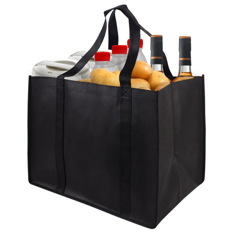 1Pcs Simple Foldable Portable Eco-Friendly Large Capacity Reusable Grocery Heavy Duty Shopping Bags Totes Handbag New