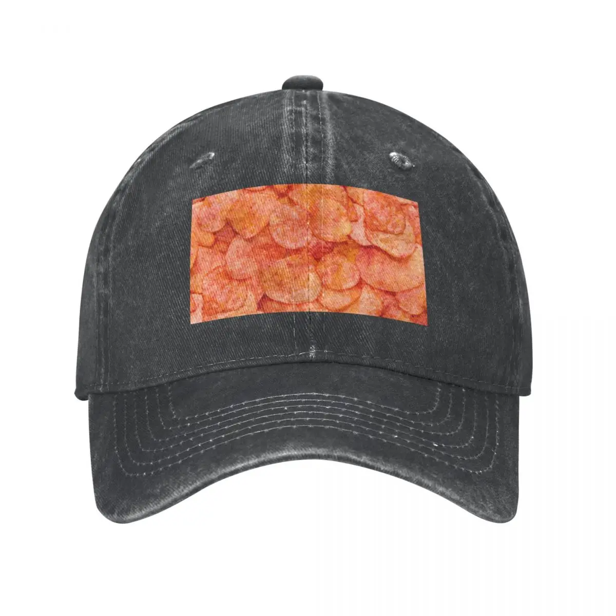 Ketchup Potato Chips Snack Food Photo Pattern Cowboy Hat Vintage summer hat Mens Hats Women's