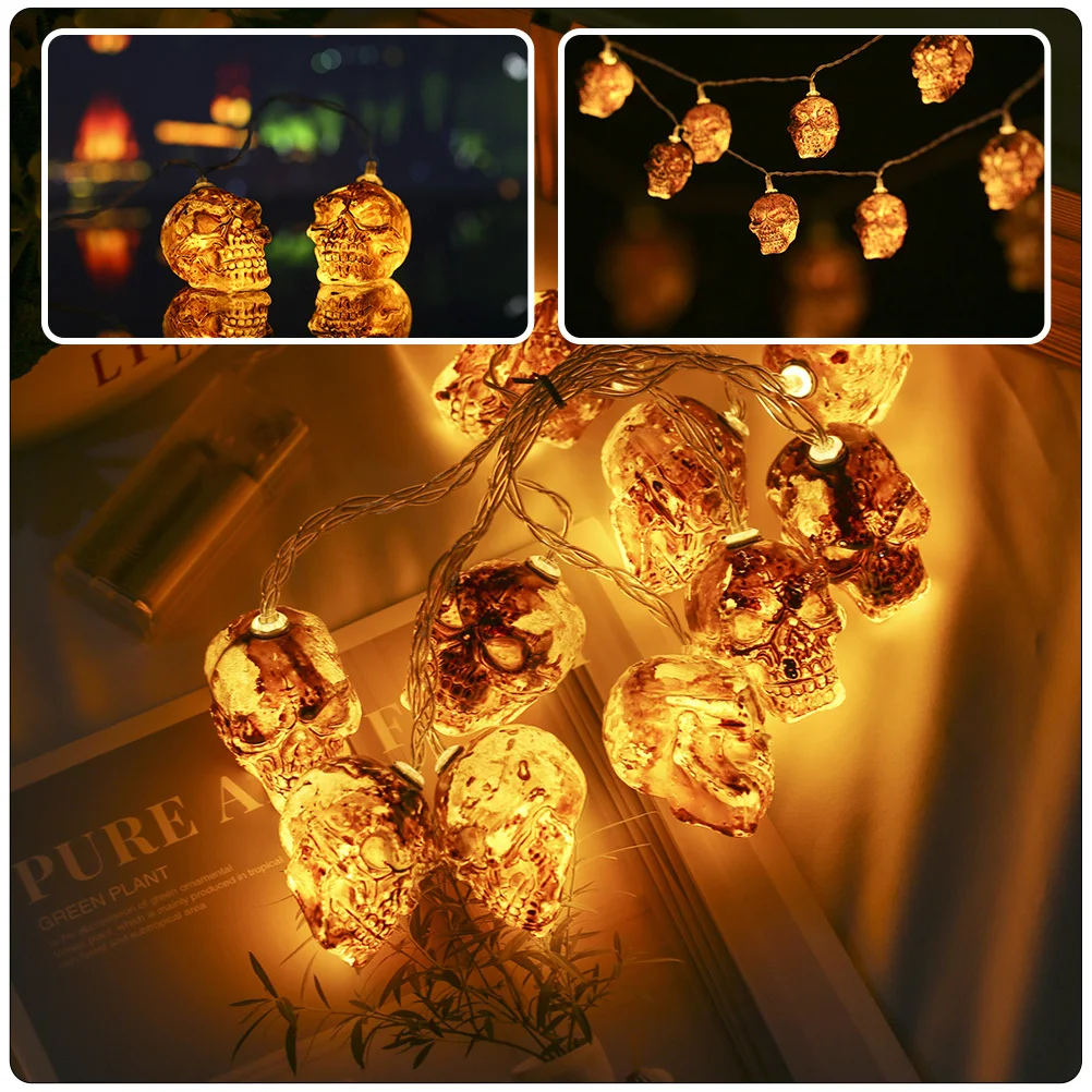 

Halloween Themed Light String Powered Creative Unique Design Long Durable String Perfect for Halloween Party Decoration