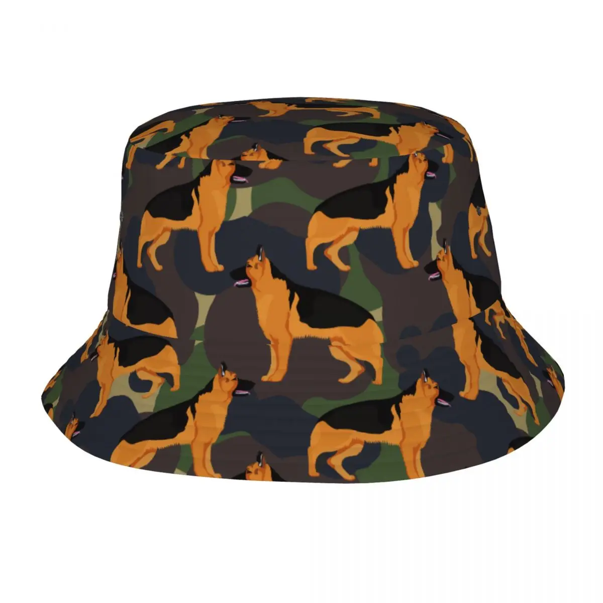 German Shepherd Bucket Hats  Beach Hatwear Accessories for Animal Dog Lover Fishing  Hats for Hiking Teen Panama Hat Foldable