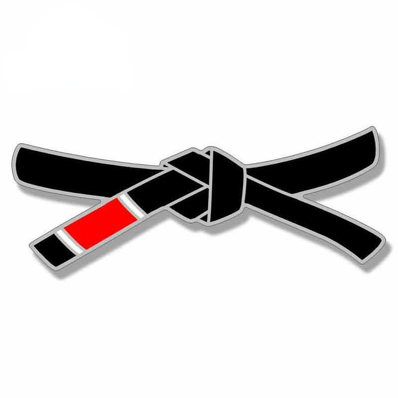 

Jiu Jitsu Black Belt Shaped Cartoon Funny Oem Vinyl JDM BumperTrunk Truck Graphics Laptop Trolley Case Helmet Wall Car Stickers