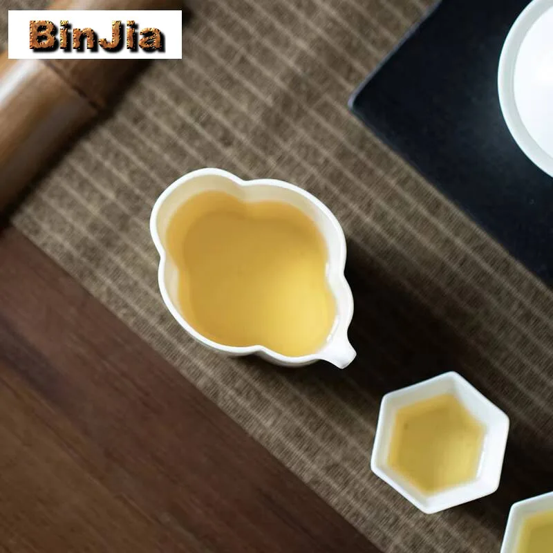 190 مللي الأغنام الدهون اليشم الأبيض الخزف إبريق الشاي اليدوية الإغاثة تشا هاي العدالة كوب الصينية مجموعة لوازم الديكور الحلي #5