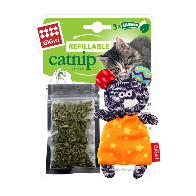 GiGwi Pet Toys Refillable CATNIP Series Cat Toy Simulation modeling Washable Canvas Replaceable Catnip Toys Pet Products For Cat