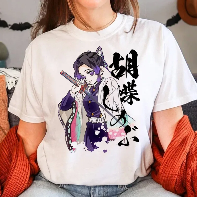 

Japanese Anime Girl T-shirt Cartoon Print Unisex Tops Summer Boys Girls Streetwear Japanese Vintage Loose T-shirts Tops