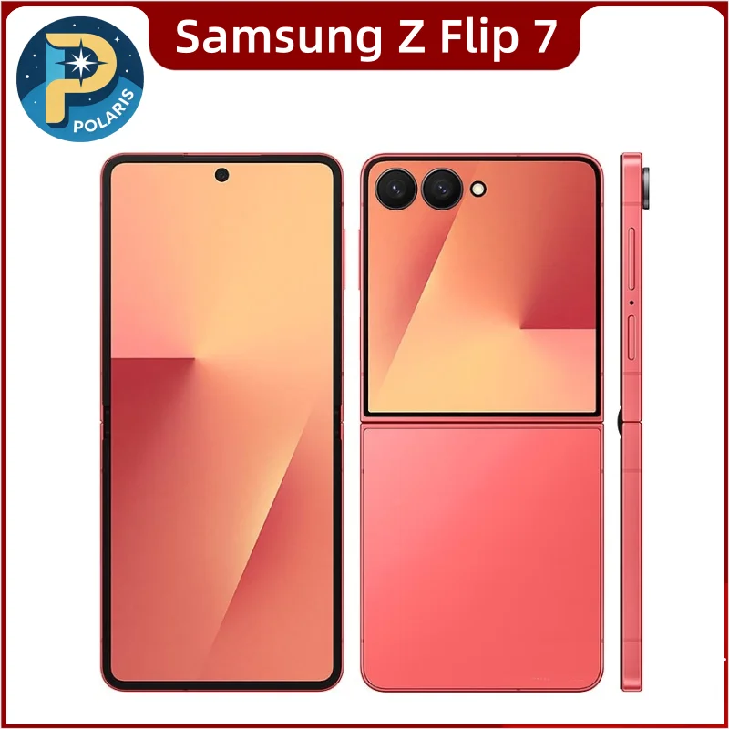 Samsung Galaxy Z Flip7 Flip 7 d'origine 12 Go + 256 Go/512 Go ROM F766U1 F766B 10 c?urs Presque neuf D�bloqu� T�l�phone mobile Android IA