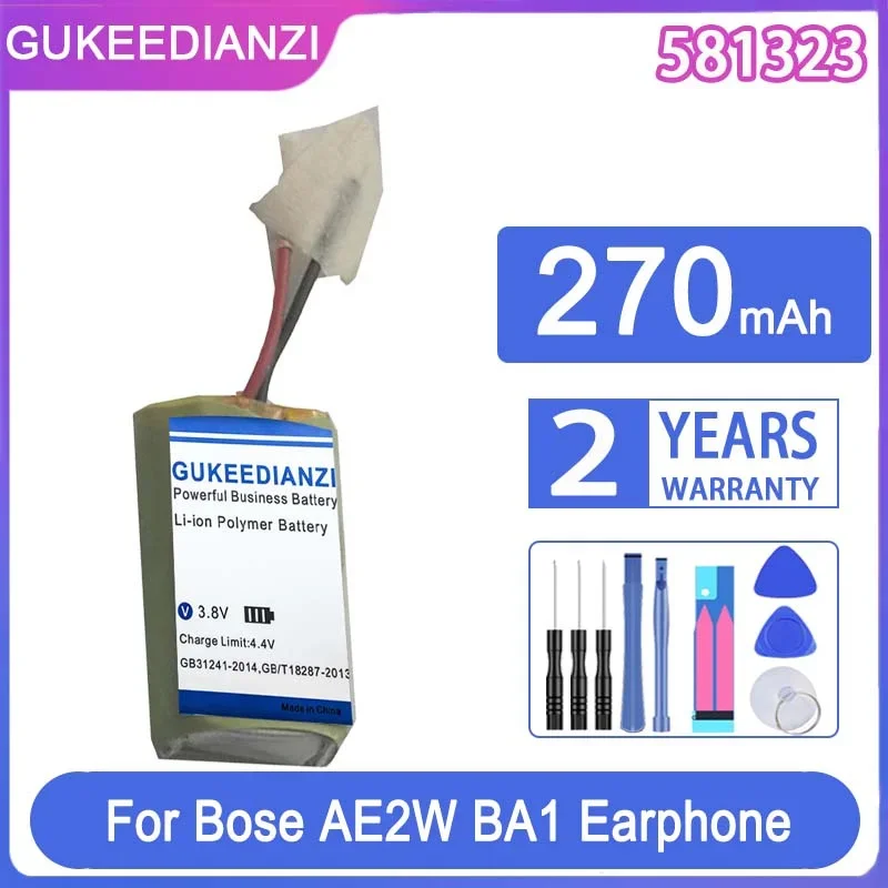 

Для Bose AE2W BA1 AHB581323PA 581323 2 линии надежная сменная батарея для наушников 270 мАч