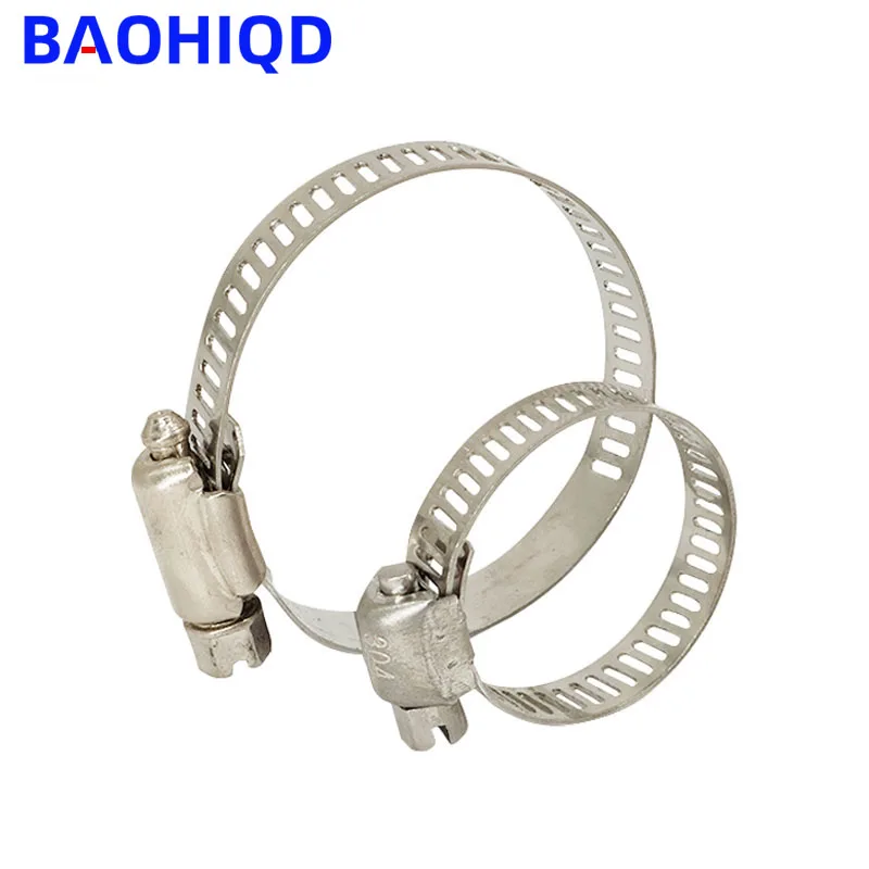 

1/5 pcs Stainless Steel Fuel Hose Pipe Clamps Automotive Pipes Clip Fixed tool Clamp Worm Gear Clamp Worm Gear