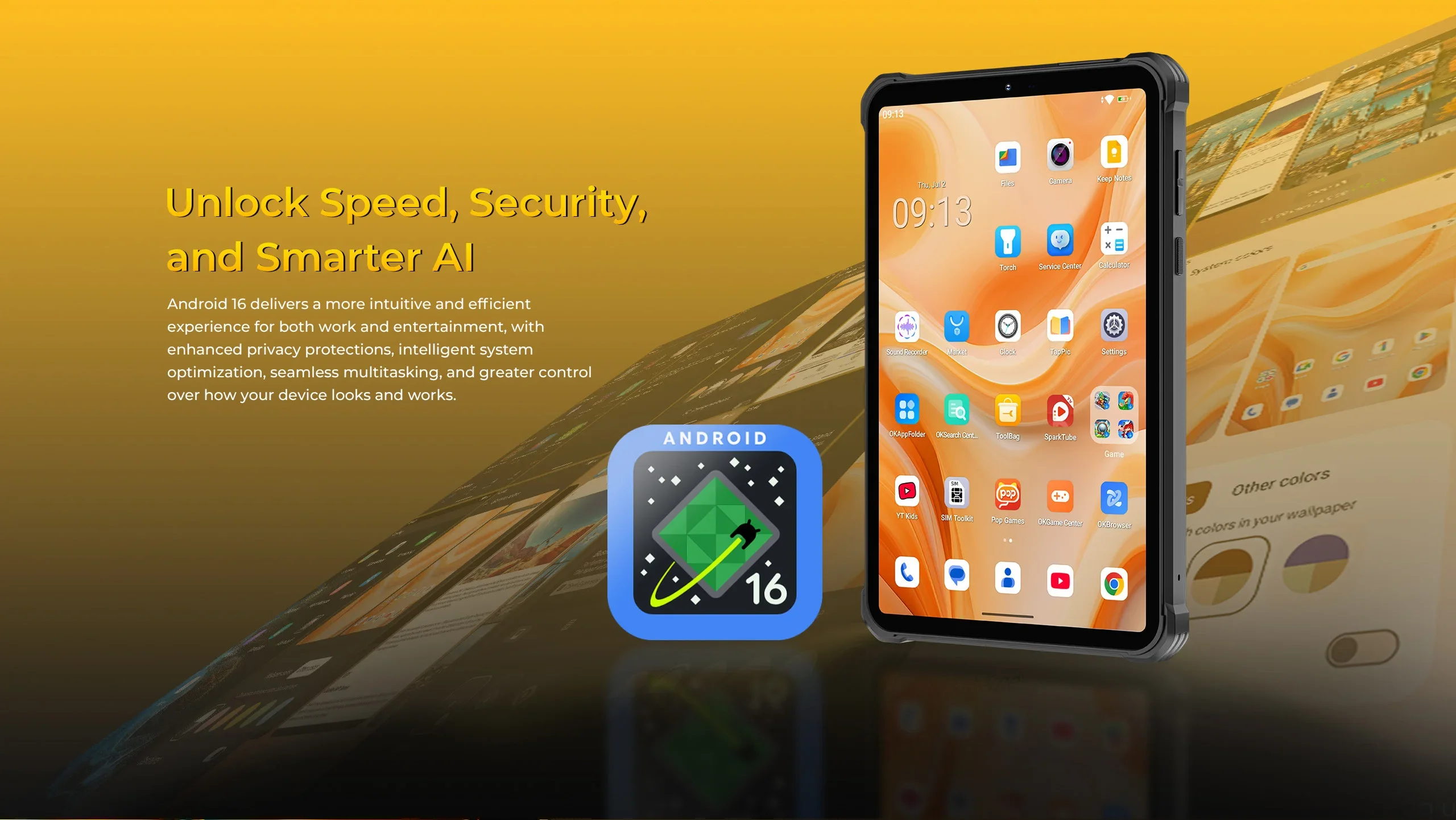 OUKITEL RT11 Rugged Tablet PC 8'' Android Tablet 5G ESIM Tablet IP68 IP69K Waterproof Shockproof 10000mAh Battery Nano+Nano/TF