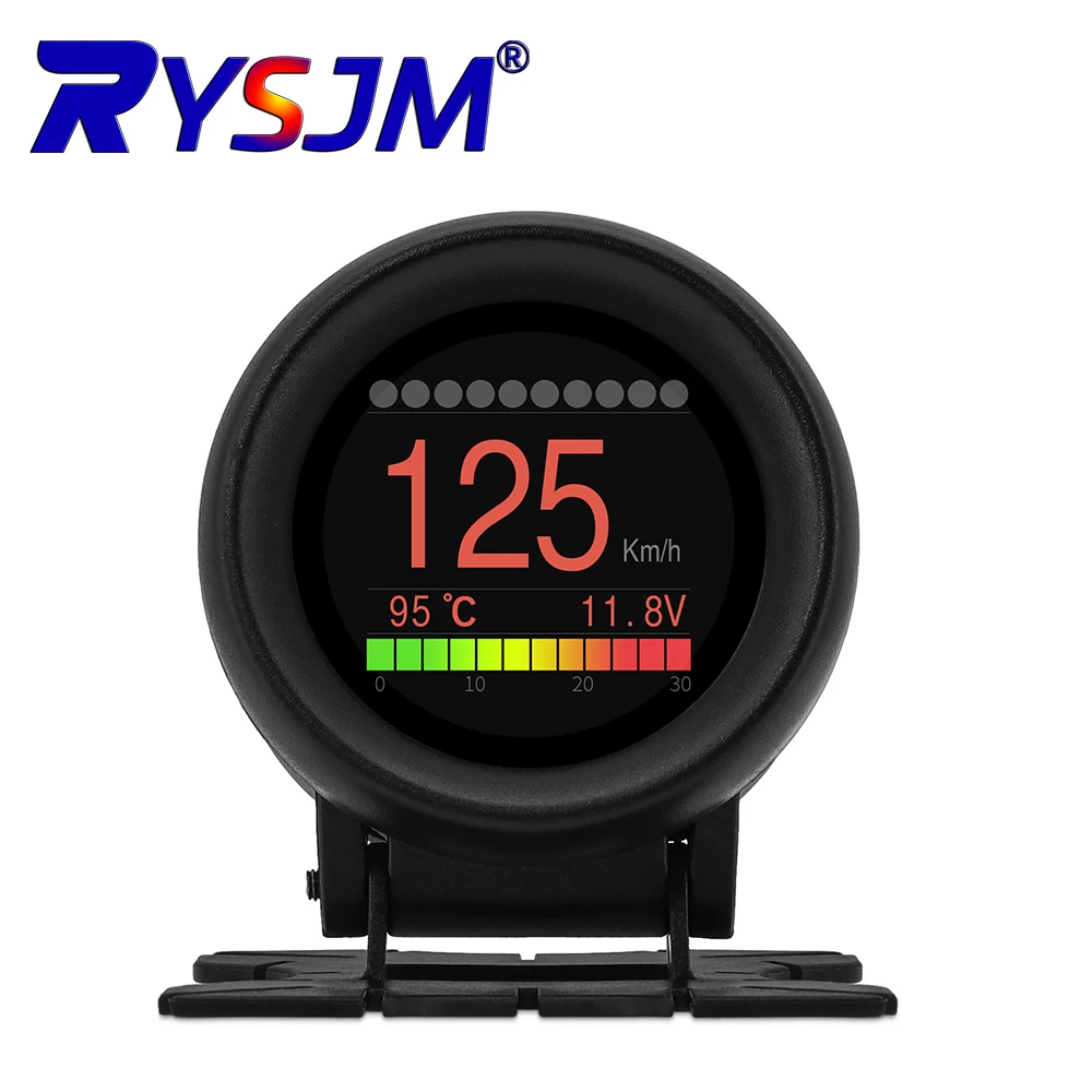 A205 Automobile On-board Computer Car Digital Computer Display Speed Mileage Fuel Consumption Temperature Gauge OBD2 Scanner