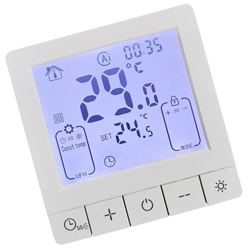 25A Programmable Room Thermostat Remote Control Intelligent Thermostat 601C