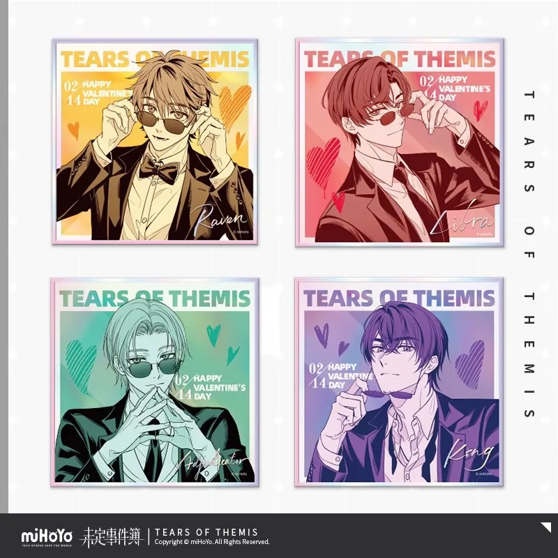 

Официальная серия miHoYo Tears of Themis Passionate Throb, декоративная цветная бумага, оригинальные аксессуары для игр в стиле аниме, украшение