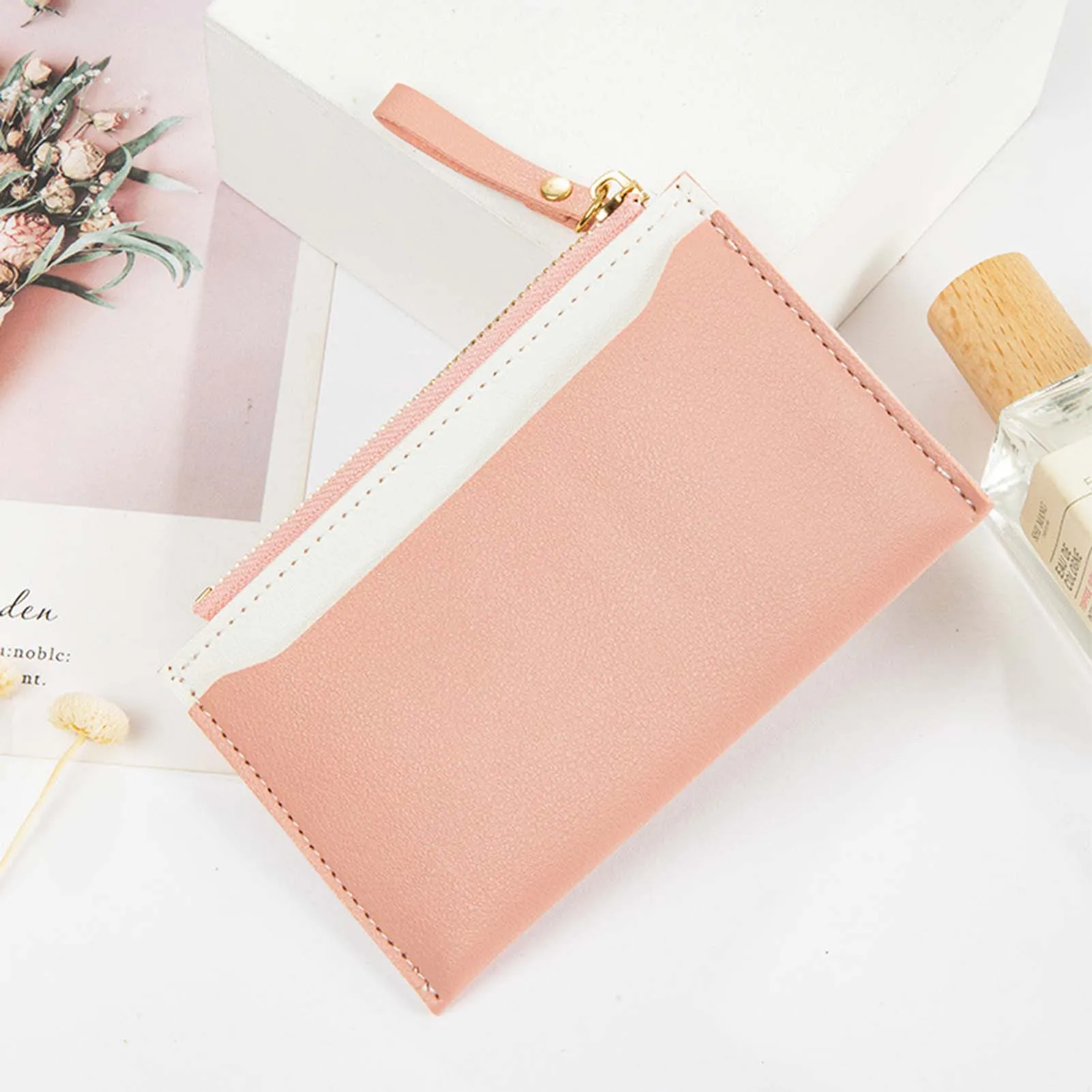 

Women's Thin Zipper Coin Purse Card Holder Wear-Resistant Ultra-thin Coin Bag Money Storage Supplies