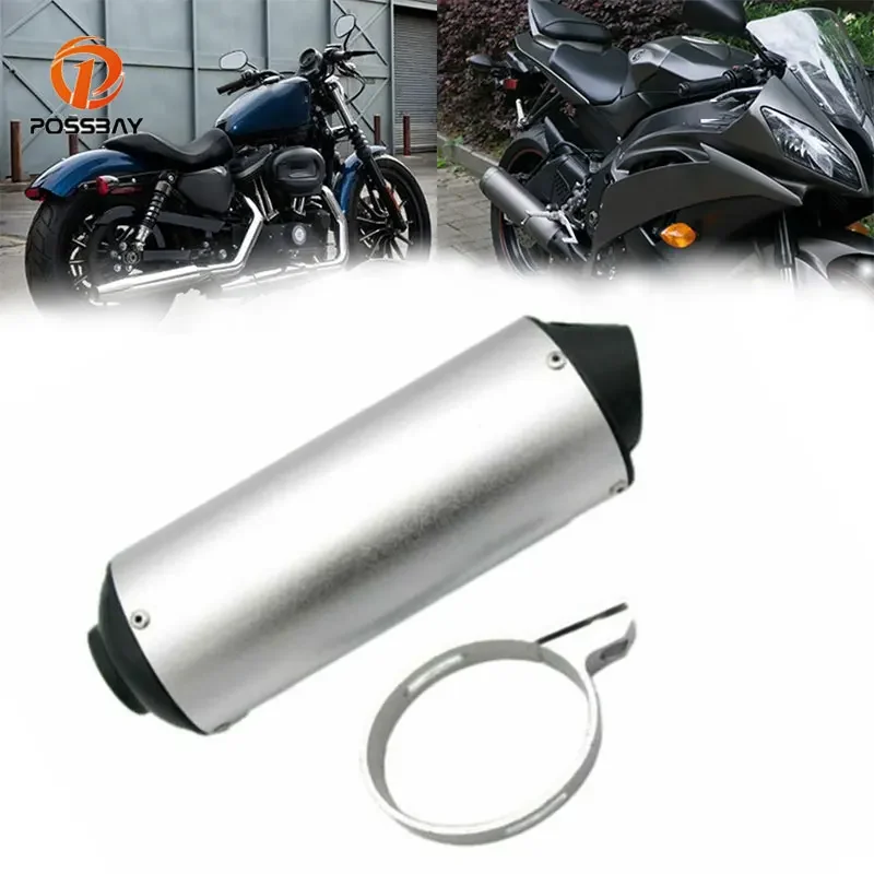 Universal 38 mm Exhaust Muffler Escape For Honda Yamaha Kawasaki For 125 150 160 CC Atv Moto Pipe Clamp Dirt Pit Bike Motorcycle