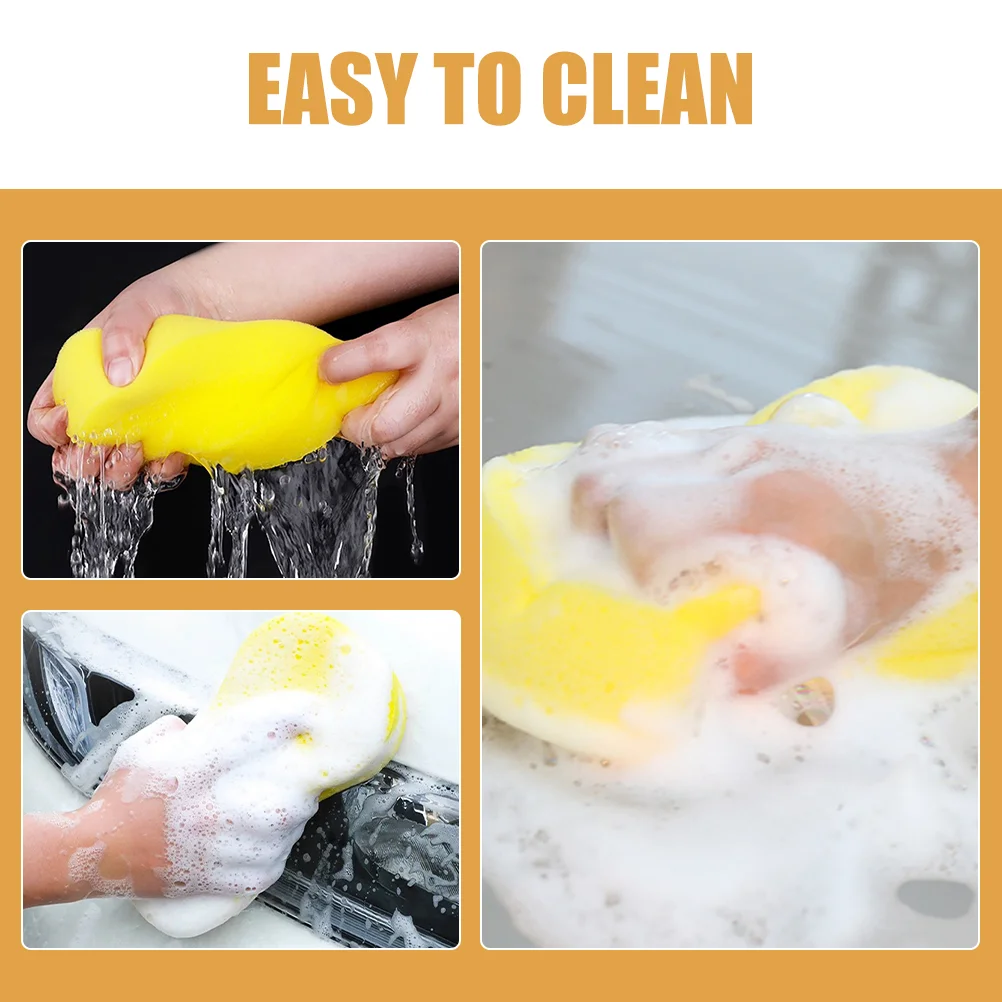 6 Pcs Spong Car Wash Sponge Cleaning Wipe Mops for Floor Sponges Household Portable Large