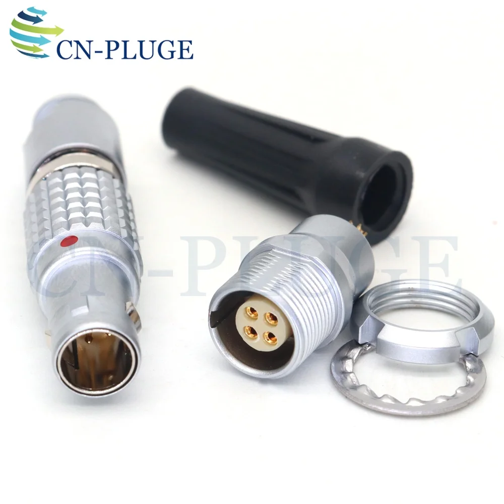 FGG.0B.304 / ECG.0B.304  Plug and socket 0B 4Pin is Suitable for ARRI LBUS 4-Pin Wireless Follow Focus Motor Cable