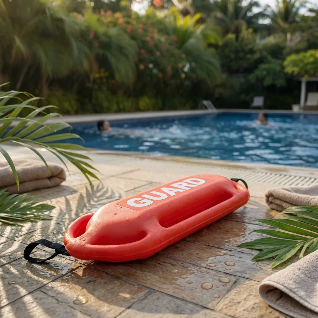 lifeguard-rescue-tube-buoyant-rescue-buoy-with-strap-torpedo-buoy-bendable-throwable-flotation-device-professional