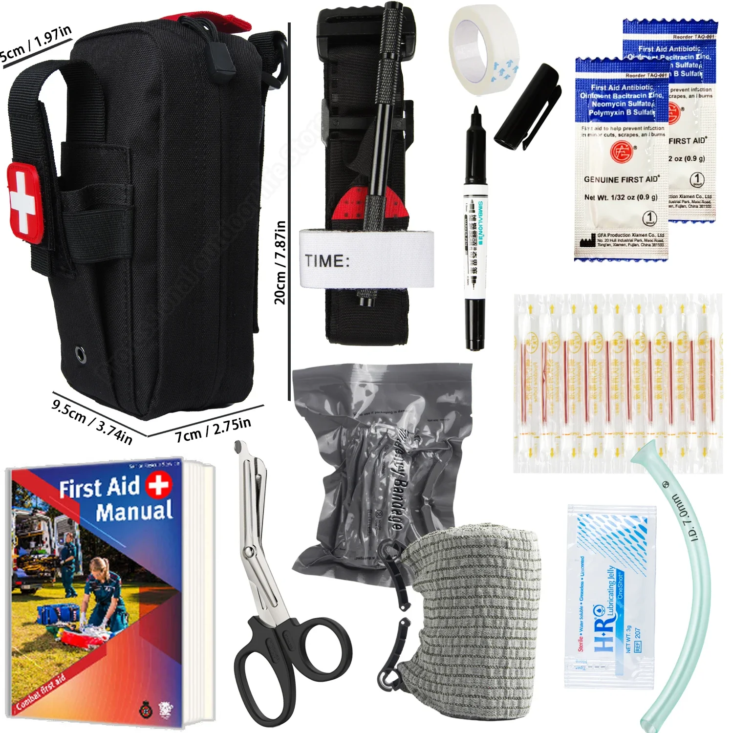 Emergency Survival Kit Gear First Aid Kit Admin Pouch EMT Camping Gear Tactical Trauma Molle Medical EDC IFAK OUTdoor Tools