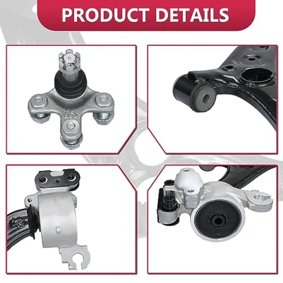 フロント右下部コントロールアーム、ボールジョイント付き、2017-2021年式ホンダCRV用交換部品、高強度自動車サスペンションコンポーネント