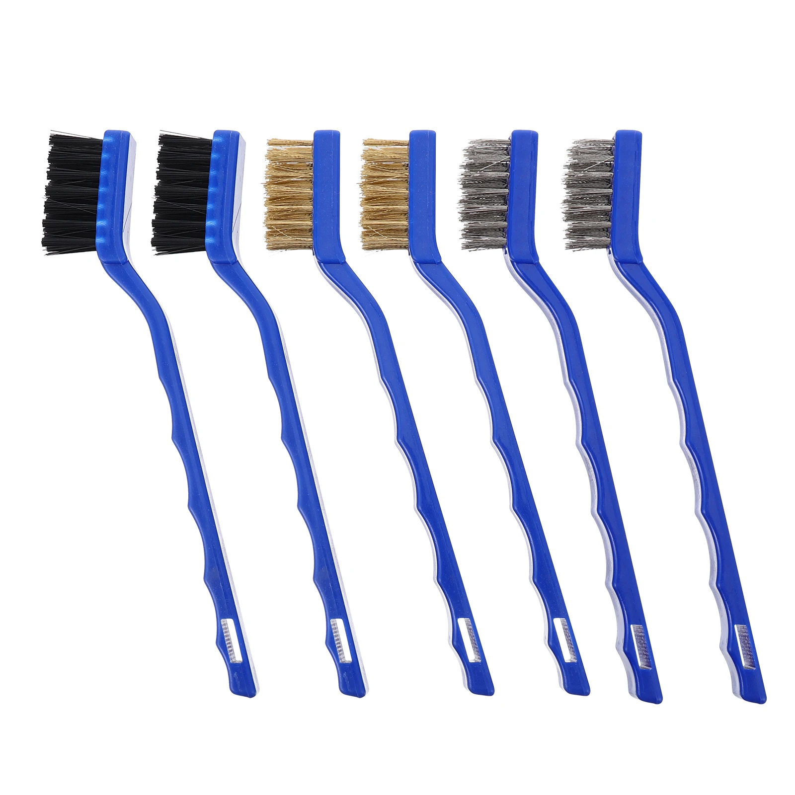 

6 Pcs Cleaning Brush Scratch Brush Mini Wire Bristle Masonry Compartment Scratch Steel Rust Remover Metal Parts Tool