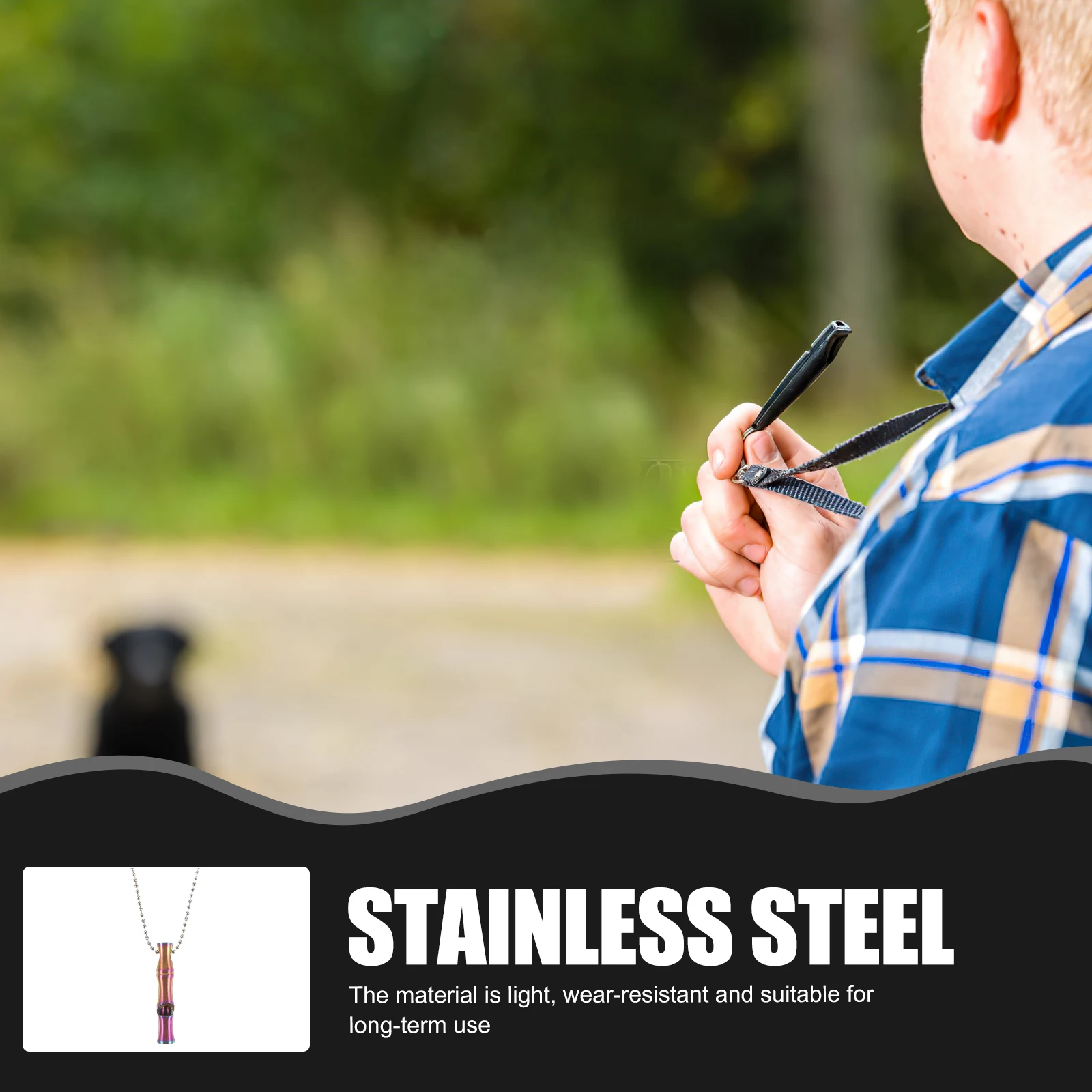 

Stainless Steel Dog Training Whistle Parrot Outdoor Camping Hiking Portable Pet Silent Emergency Supply Stops