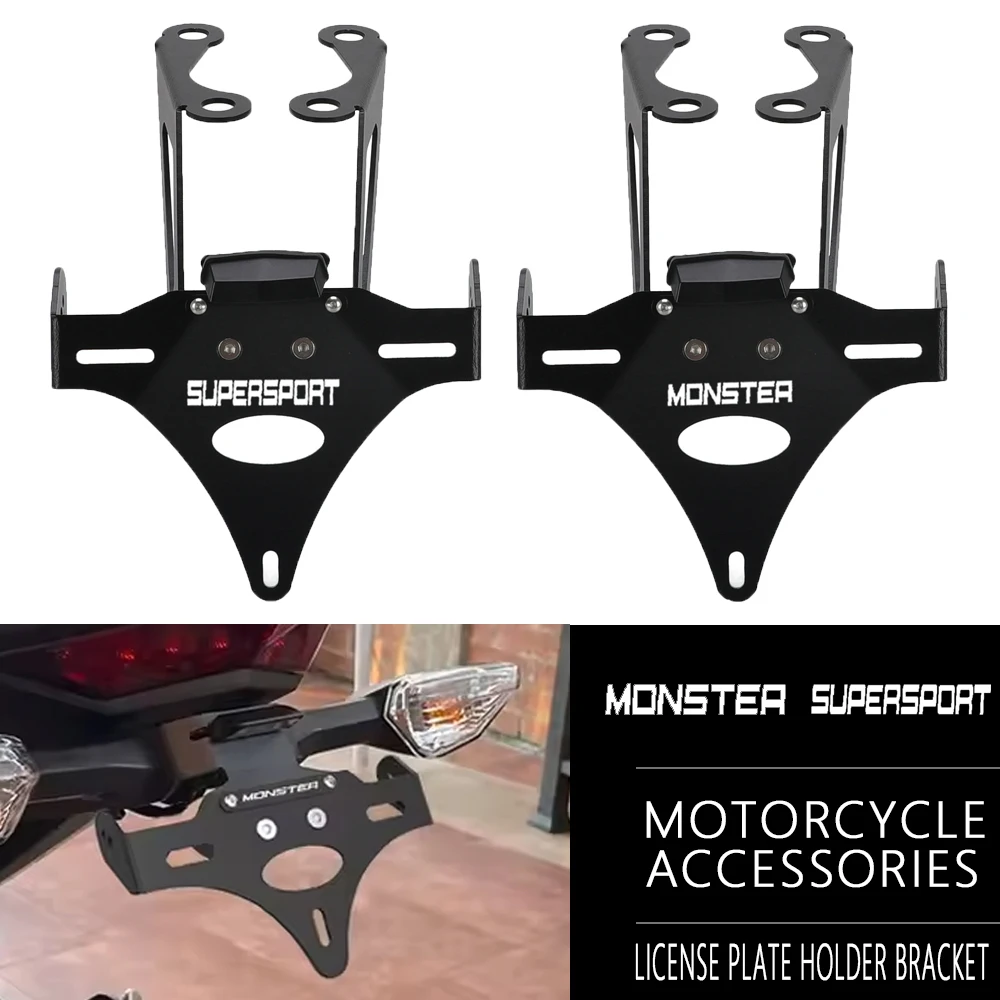 

License Plate Holder For DUCATI Monster 797 659 821 1200/R/S Supersport 939 939S 950/S Motorcycle Tail Tidy Fender Eliminator